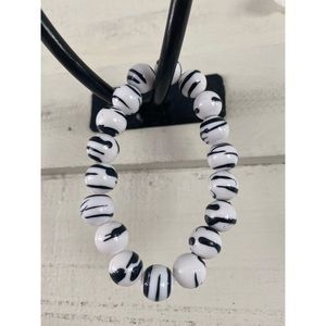 Homemade Zebra Print Bracelet